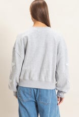 Essential Star Patch Fleece Crewneck Sweatshirt