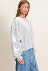 Essential Star Patch Fleece Crewneck Sweatshirt