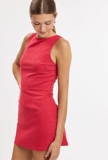 Fitted Sleeveless Shift Mini Dress