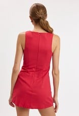 Fitted Sleeveless Shift Mini Dress