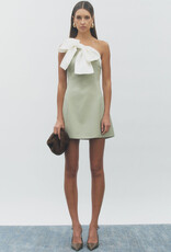 Maude Club One Shoulder Bow Mini Dress