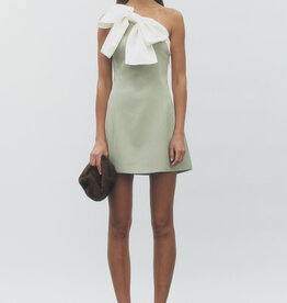 Maude Club One Shoulder Bow Mini Dress