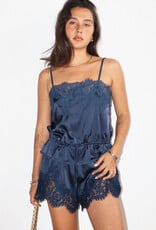 Claudia Lace Trim Satin Cami Top