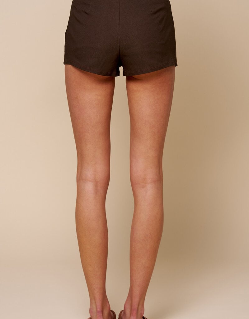 Mini Shorts With Side Zipper