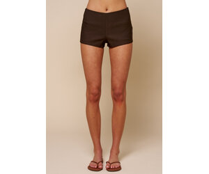 Mini Shorts With Side Zipper - SPLASH
