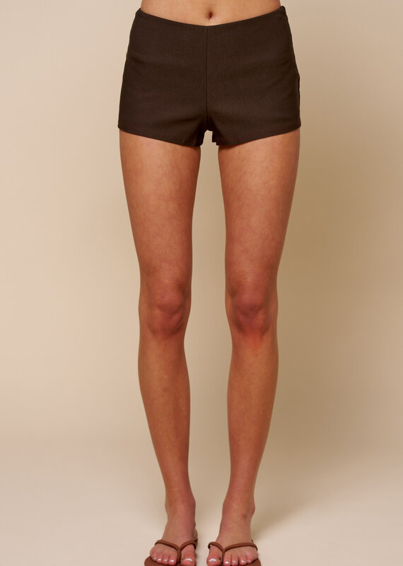 Mini Shorts With Side Zipper