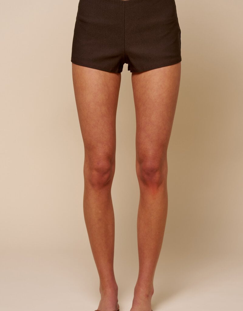 Mini Shorts With Side Zipper
