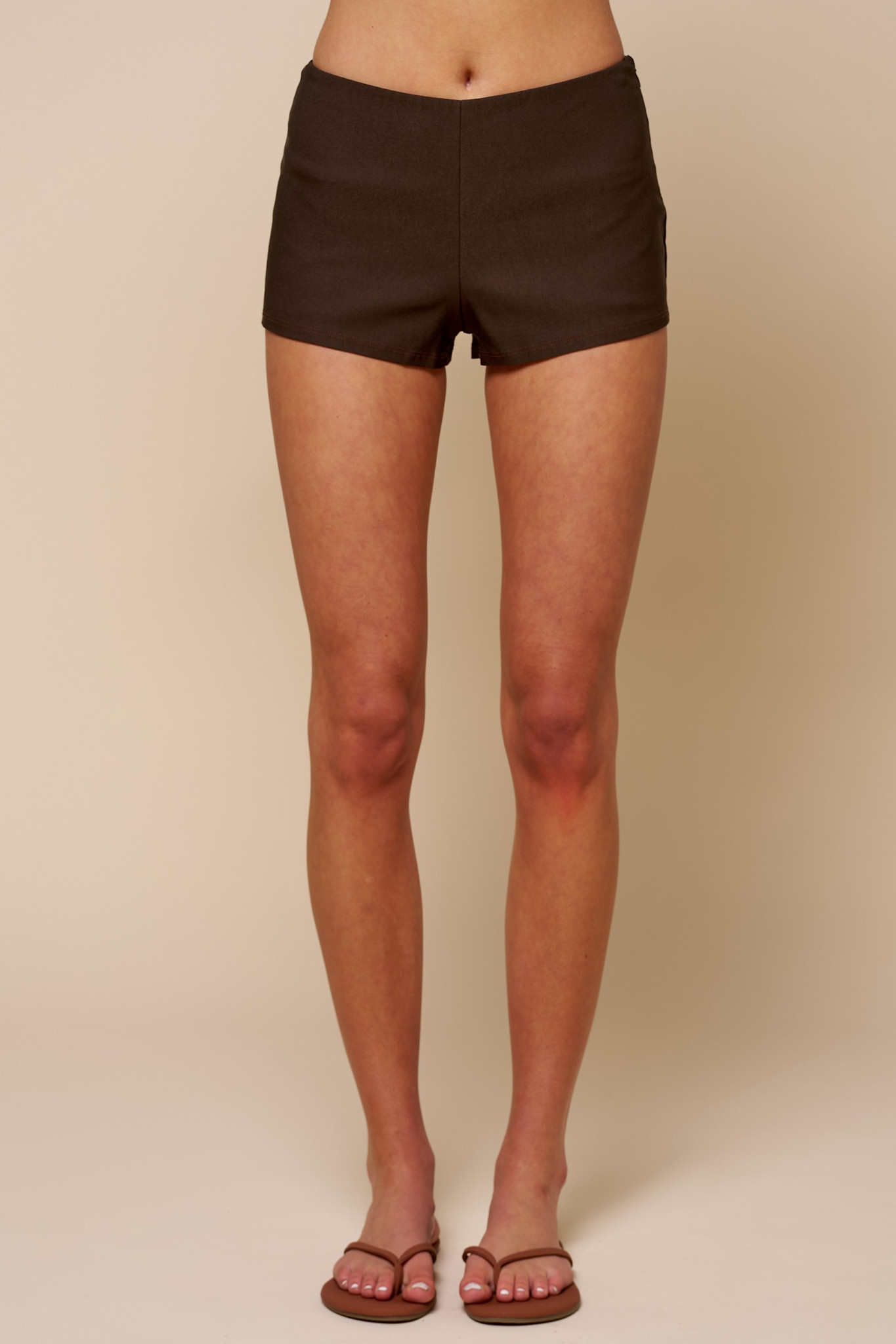 【美品】Logo Anywhere Zip Shorts (sax) Mini Shorts With Side Zipper - SPLASH