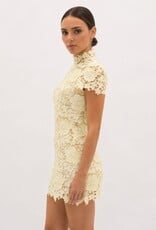 Frances Cap Sleeve Lace Mini Dress