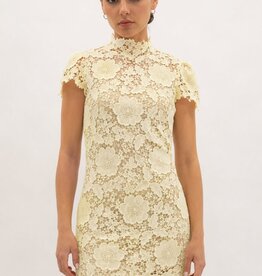 Frances Cap Sleeve Lace Mini Dress
