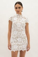 Frances Cap Sleeve Lace Mini Dress