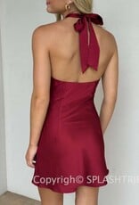 Nikol Keyhole Twist Front Mini Dress