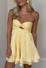 Ada Shimmer Twist Bust Mini Dress