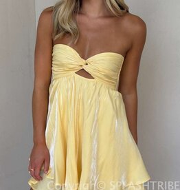 Ada Shimmer Twist Bust Mini Dress