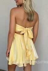 Ada Shimmer Twist Bust Mini Dress