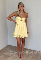 Ada Shimmer Twist Bust Mini Dress