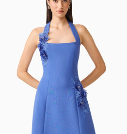 Elliatt Talitha Halter 3D Floral Mini Dress