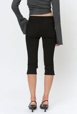Gillian Stretch Side Slit Capri Pants