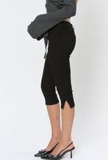 Gillian Stretch Side Slit Capri Pants