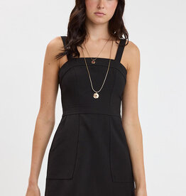 Tailored Side Pocket Mini Dress
