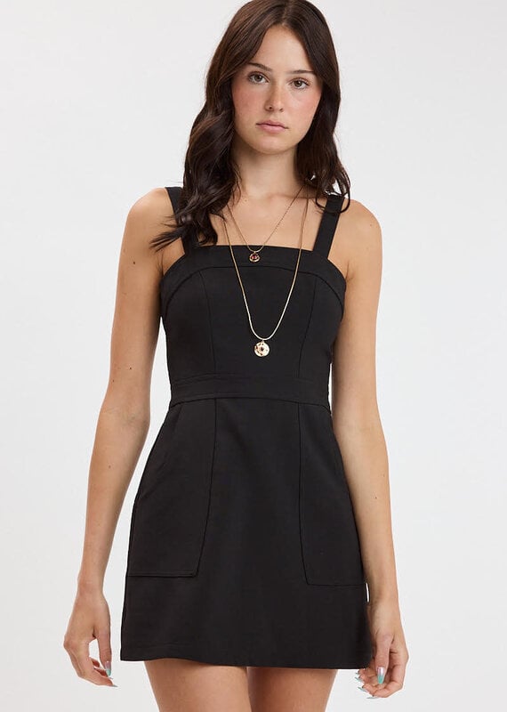 Tailored Side Pocket Mini Dress