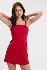 Tailored Side Pocket Mini Dress