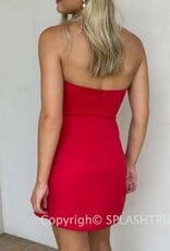 Poppy Strapless A Line Mini Dress
