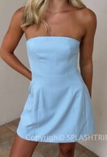 Poppy Strapless A Line Mini Dress