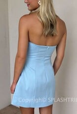 Poppy Strapless A Line Mini Dress