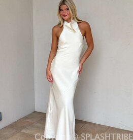 Avery High Neck Halter Maxi Dress