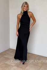 Avery High Neck Halter Maxi Dress