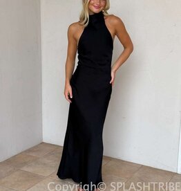 Avery High Neck Halter Maxi Dress