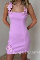 Elliatt Trompe 3D Floral Mini Dress
