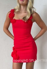 Elliatt Trompe 3D Floral Mini Dress