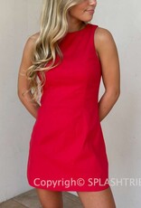 Fitted Sleeveless Shift Mini Dress