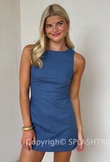 Fitted Sleeveless Shift Mini Dress