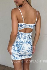 Molly Floral Beaded Sequin Mini Dress