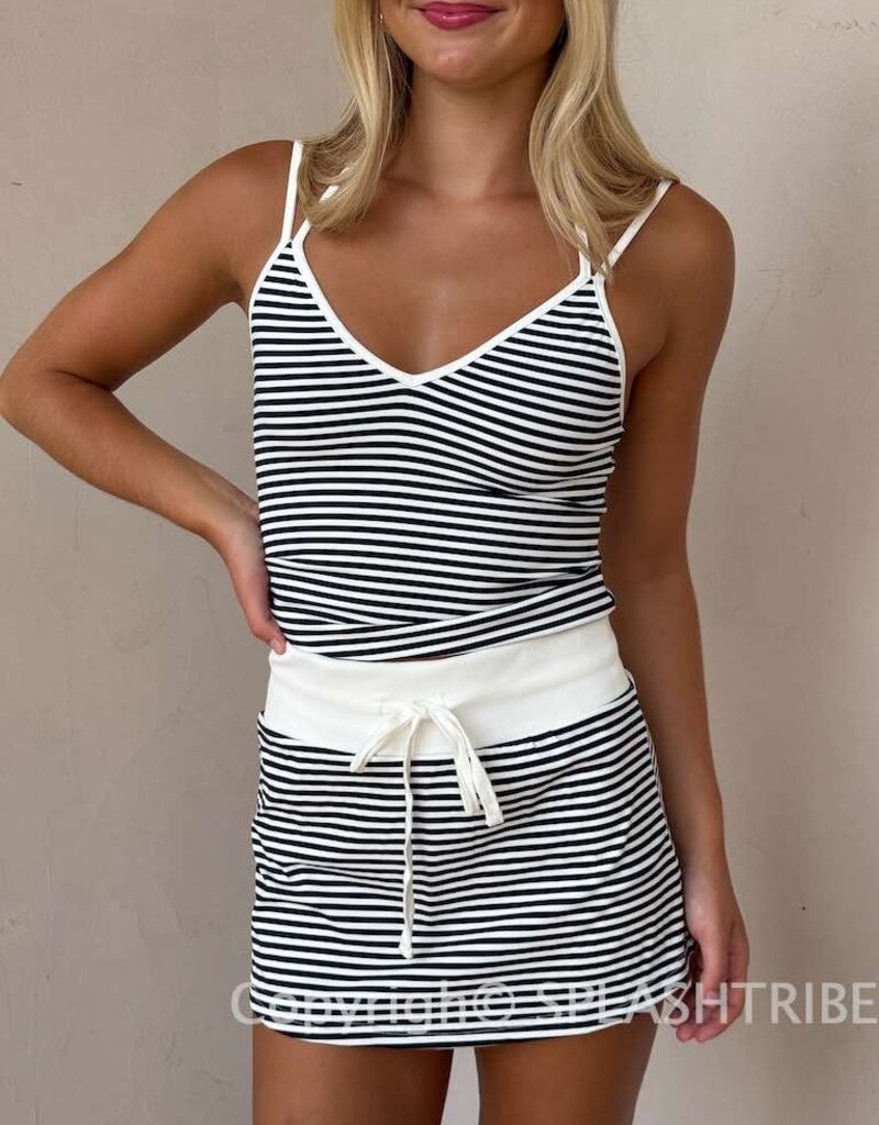 Jania Stripe Skort Mini Skirt