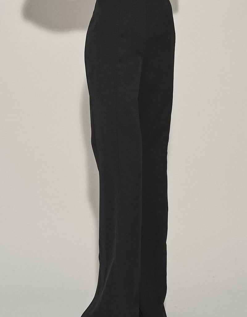 Side Zip Side Slit Flare Pants