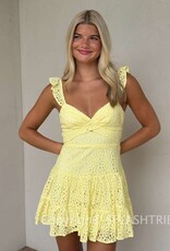 Bree Lace Tie Back Mini Dress