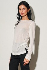 Sheer Long Sleeve Basic Top