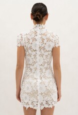 Frances Cap Sleeve Lace Mini Dress