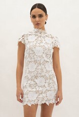 Frances Cap Sleeve Lace Mini Dress