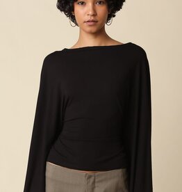Back Tie Dolman Sleeve Top