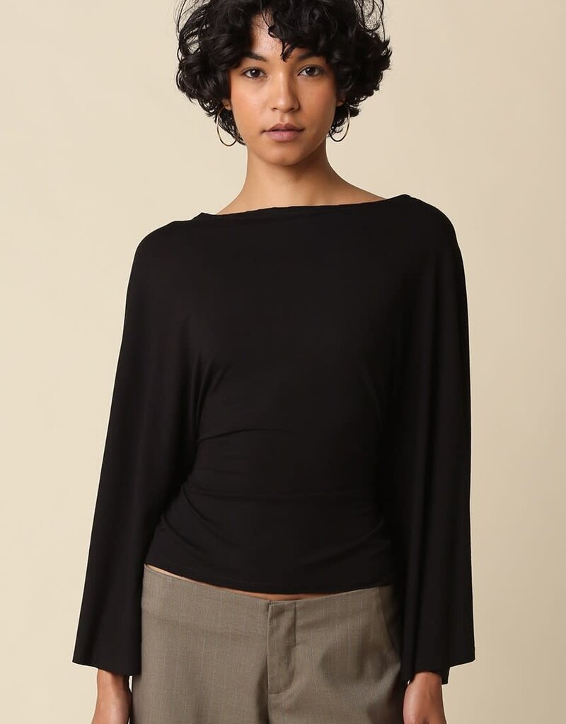 Back Tie Dolman Sleeve Top