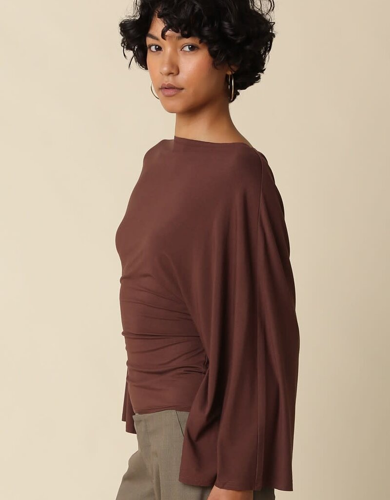 Back Tie Dolman Sleeve Top