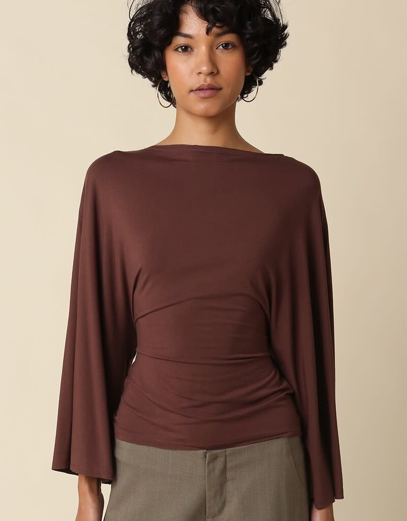 Back Tie Dolman Sleeve Top