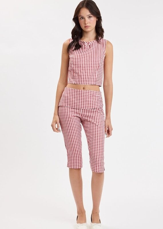 Adelaide Gingham Crop Top