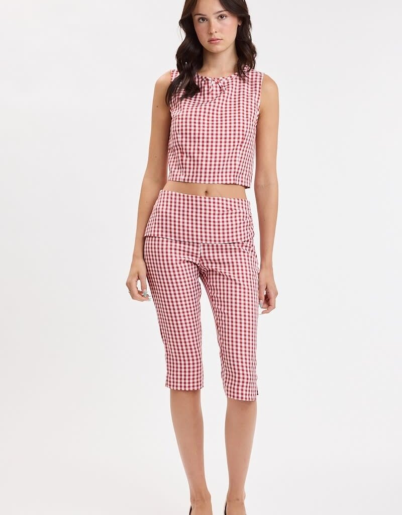 Adelaide Gingham Crop Top