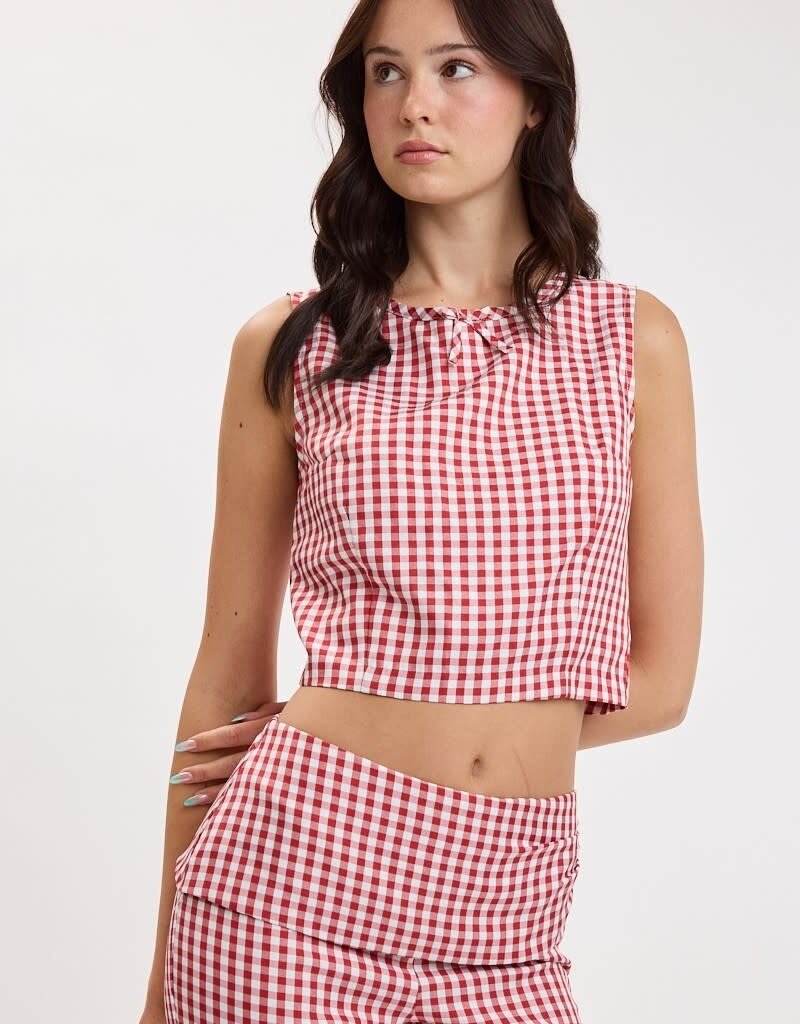 Adelaide Gingham Crop Top